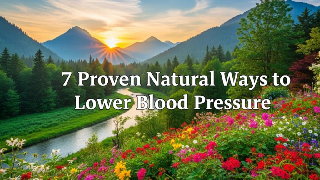 Natural Ways to Lower Blood Pressure